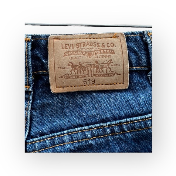 Vintage 1960’s/1970’s orange label Levi’s 619 Denim Jeans - Picture 2 of 9